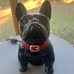 SCENTSY French Bulldog Warmer Frenchie Black Red Collar Home Decor Retired